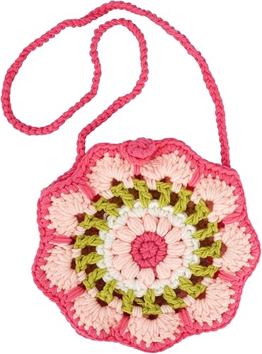 Crochet Flower Crossbody Bag – Handmade Mini Sling Purse | Soft Girl Aesthetic | Fits Phone & Essentials